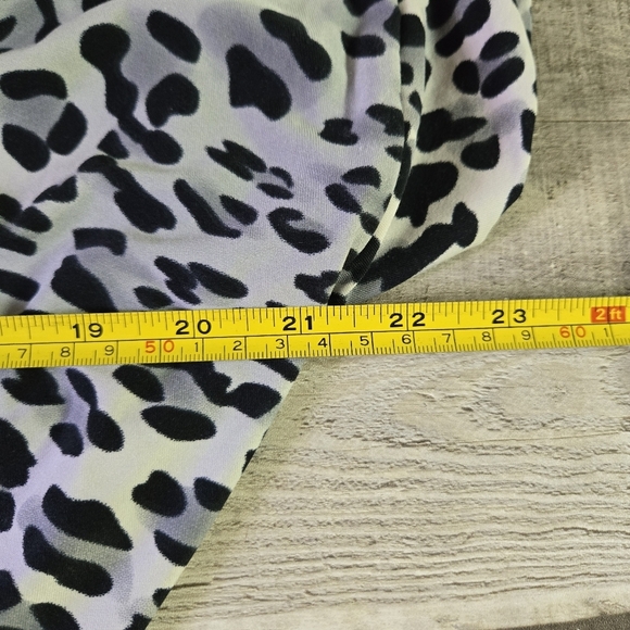 SO SIK | Dolman Sleeve Top in Black/White Leopard Print sz M - Picture 4 of 6